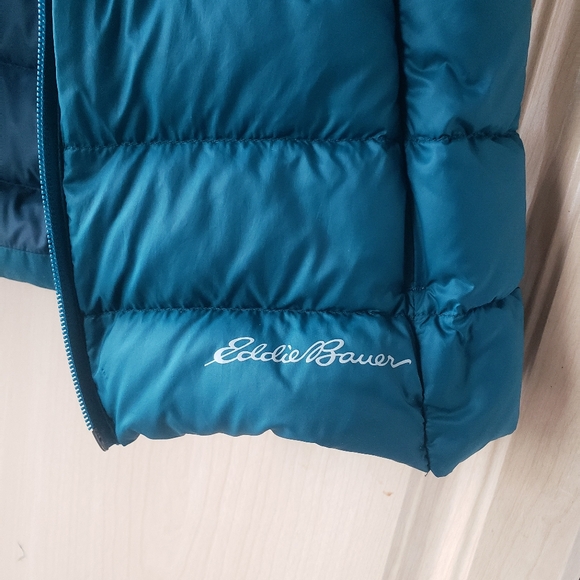Eddie Bauer Women's Teal Puffer Vest XS 80% Down - Picture 7 of 11